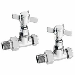 Traditional Straight Cross Head Radiator Valves
