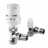 Trent Thermostatic Radiator Valve - Lockshield Pack - Angled