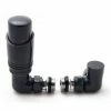 Reina Modal TRV Corner Radiator Valves with Lockshield - Anthracite
