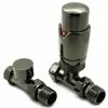 Reina Modal TRV Straight Radiator Valves with Lockshield - Oiled Bronze