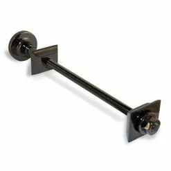 Cast Iron Radiator Luxury Wall Stay Bracket - Black Nickel