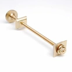 Cast Iron Radiator Luxury Wall Stay Bracket - Polished Brass
