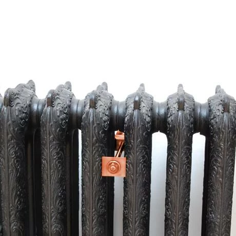 Cast Iron Radiator Luxury Wall Stay Fixing - Polished Copper - Image 3