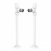 Arezzo Modern Angled Radiator Valves incl. 180mm Stand Pipes - White